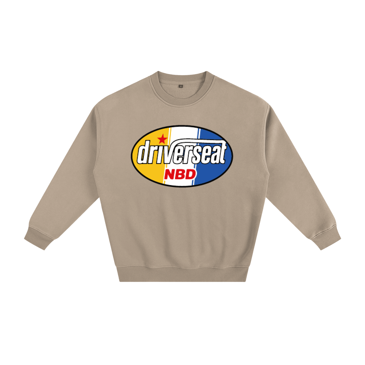 Oval Badge Fleeced Sweatshirt