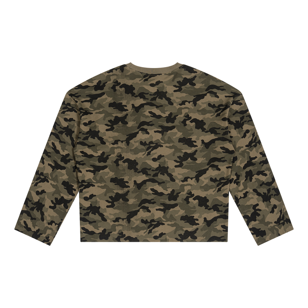 Gym Class Camo Waffle Long Sleeve