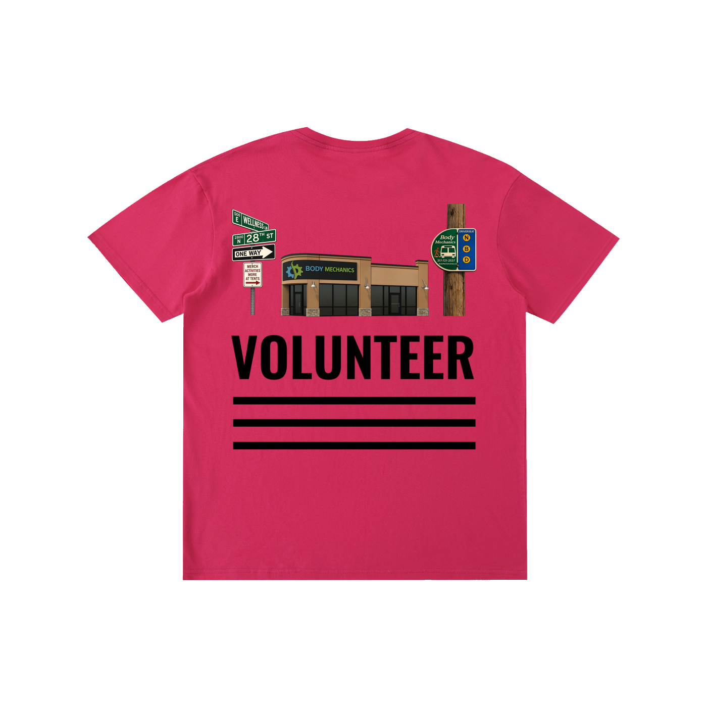 Body Mechanics STREET volunteer Pure Cotton Unisex T-Shirt 5.8oz