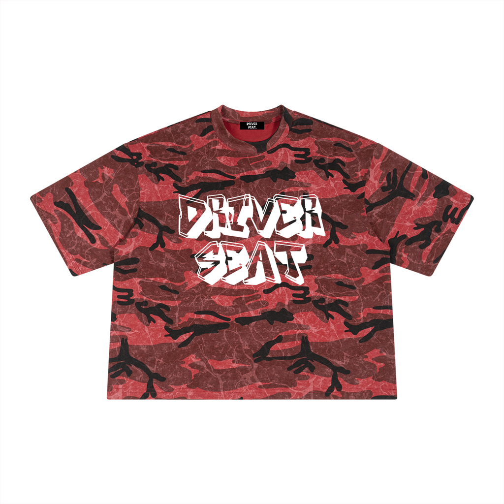 Unisex Boxy Camo Print T-Shirt