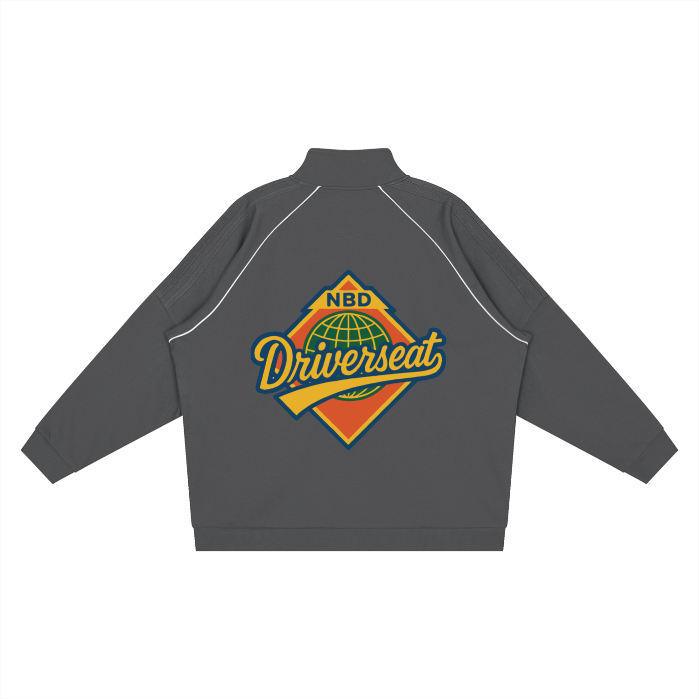 Reflection Striped Raglan Sleeve  Jacket