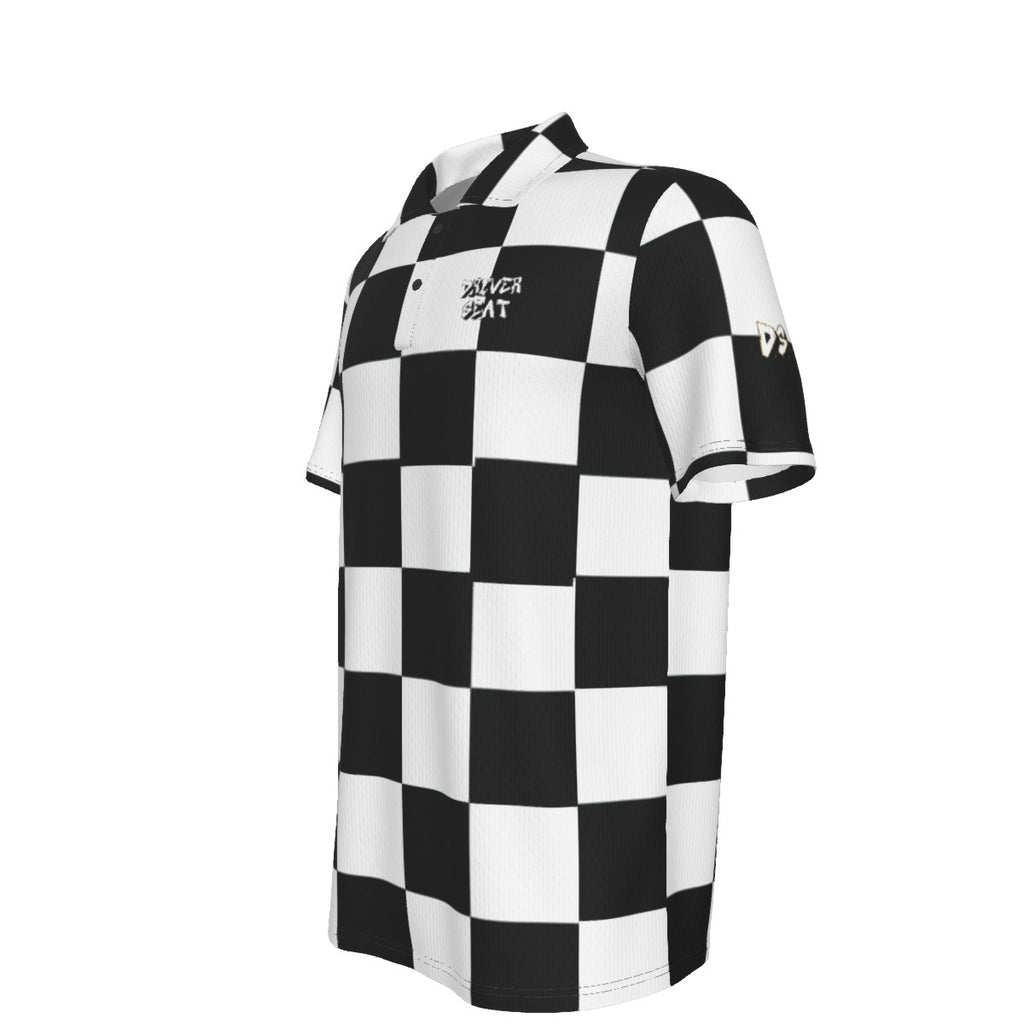 Checkered DryMotion® Polo Shirt