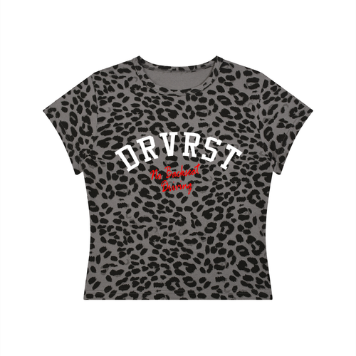 Women’s Leopard Print Crop T-Shirt