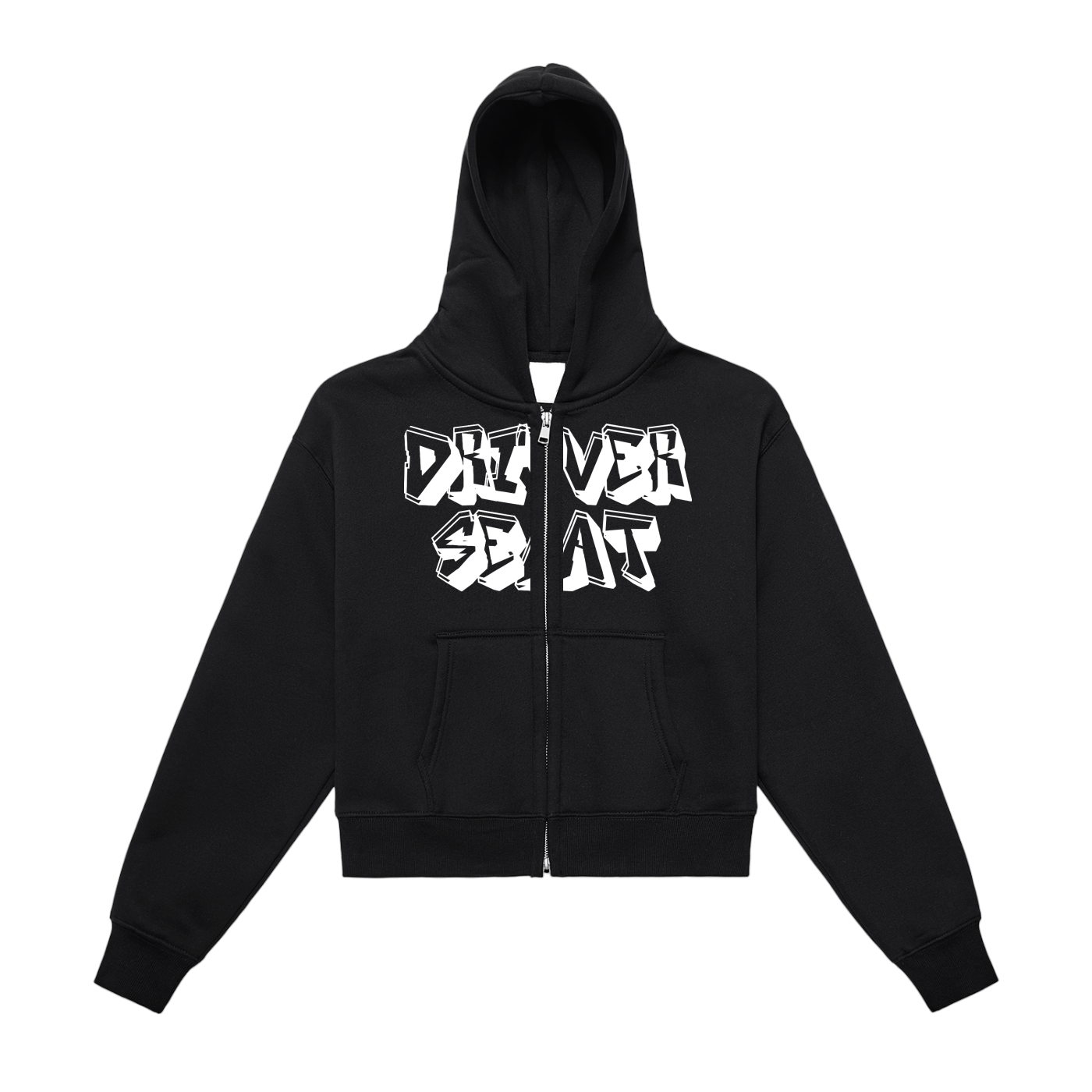 OG Fleeced Zip-Up Cropped Hoodie