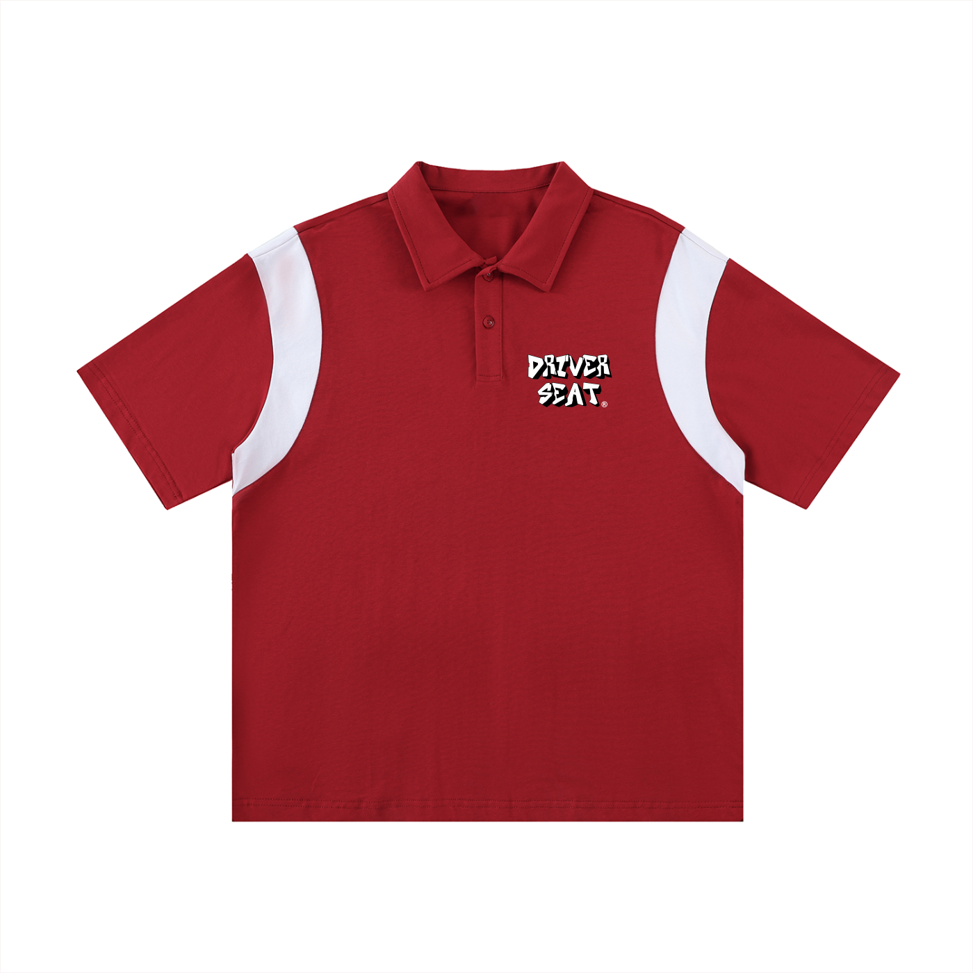 Logo Contrast Panel Polo Shirt