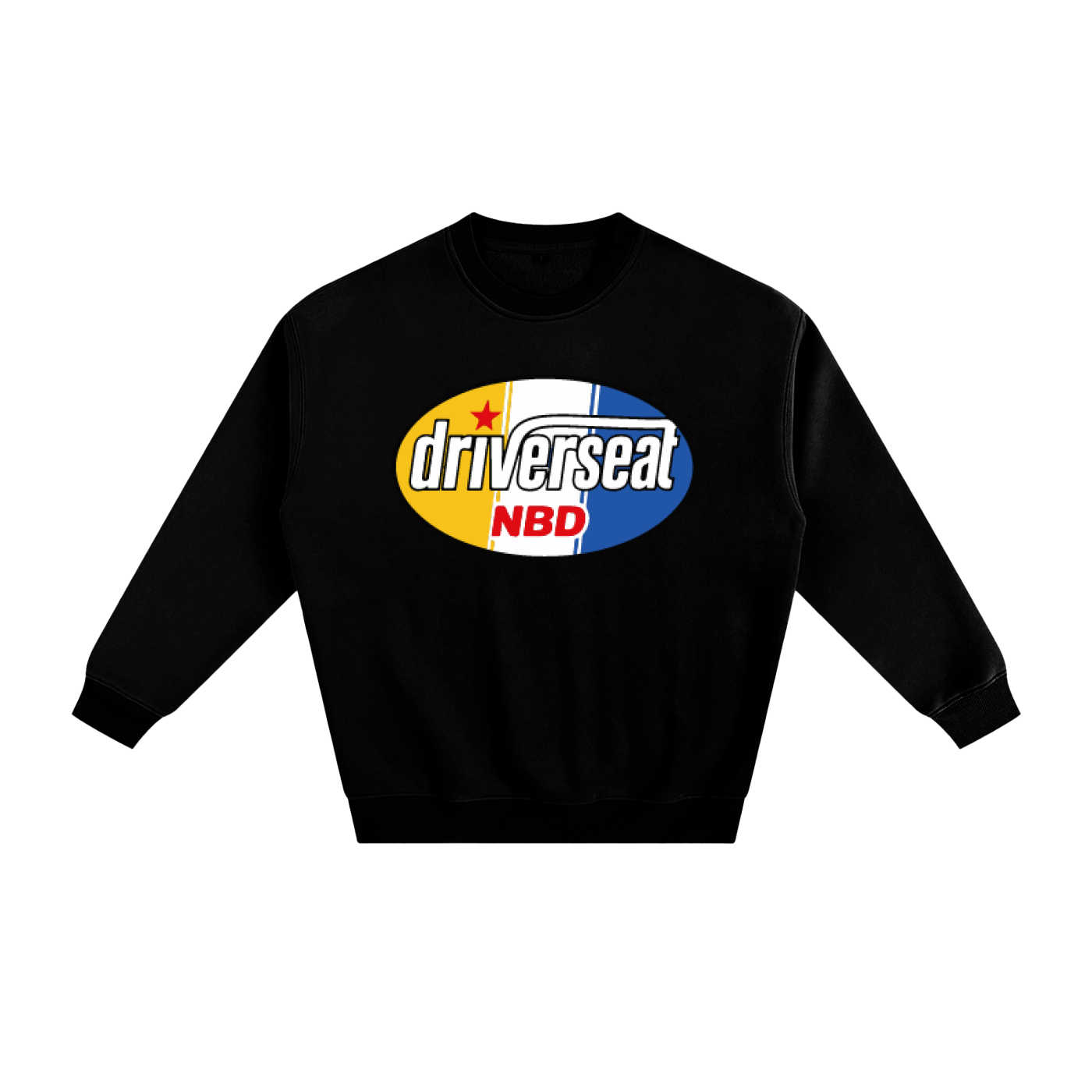 Oval Badge Fleeced Sweatshirt
