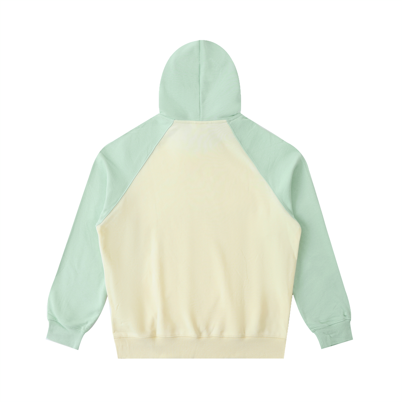 Oval Badge Color-Block Hoodie