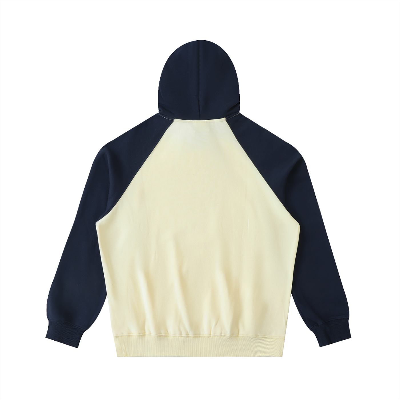 Oval Badge Color-Block Hoodie