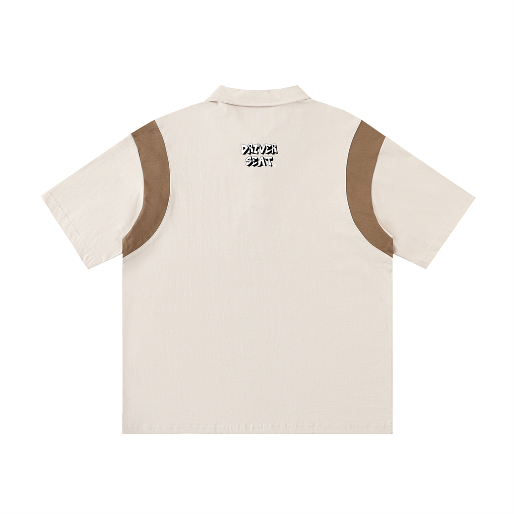 Logo Contrast Panel Polo Shirt