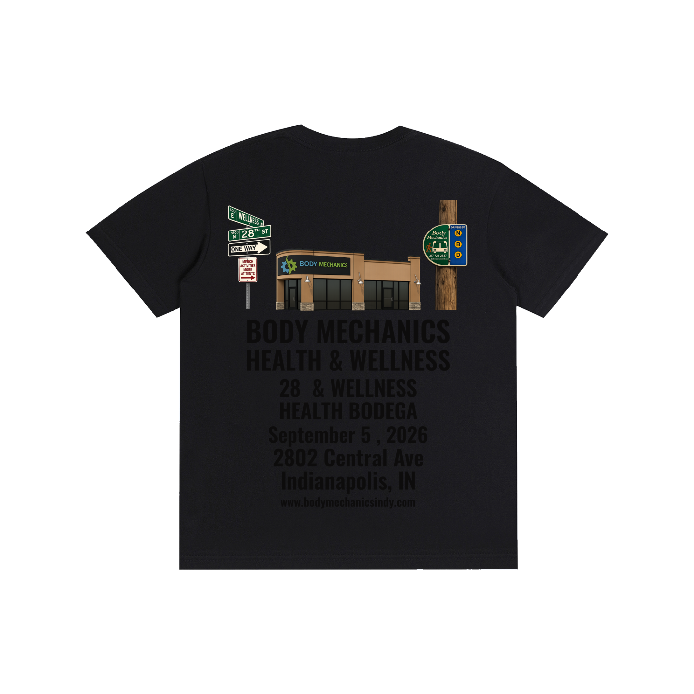 Body Mechanics STREET Pure Cotton Unisex T-Shirt 5.8oz