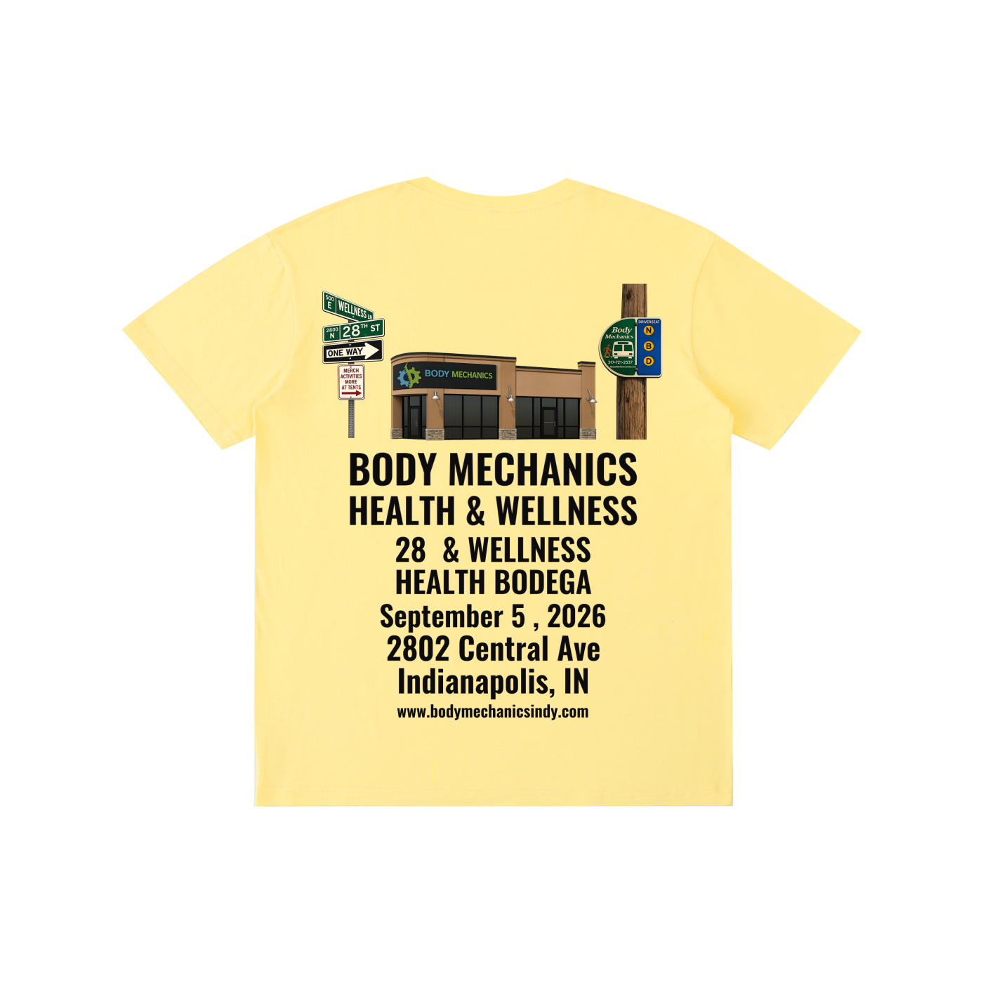 Body Mechanics STREET Pure Cotton Unisex T-Shirt 5.8oz
