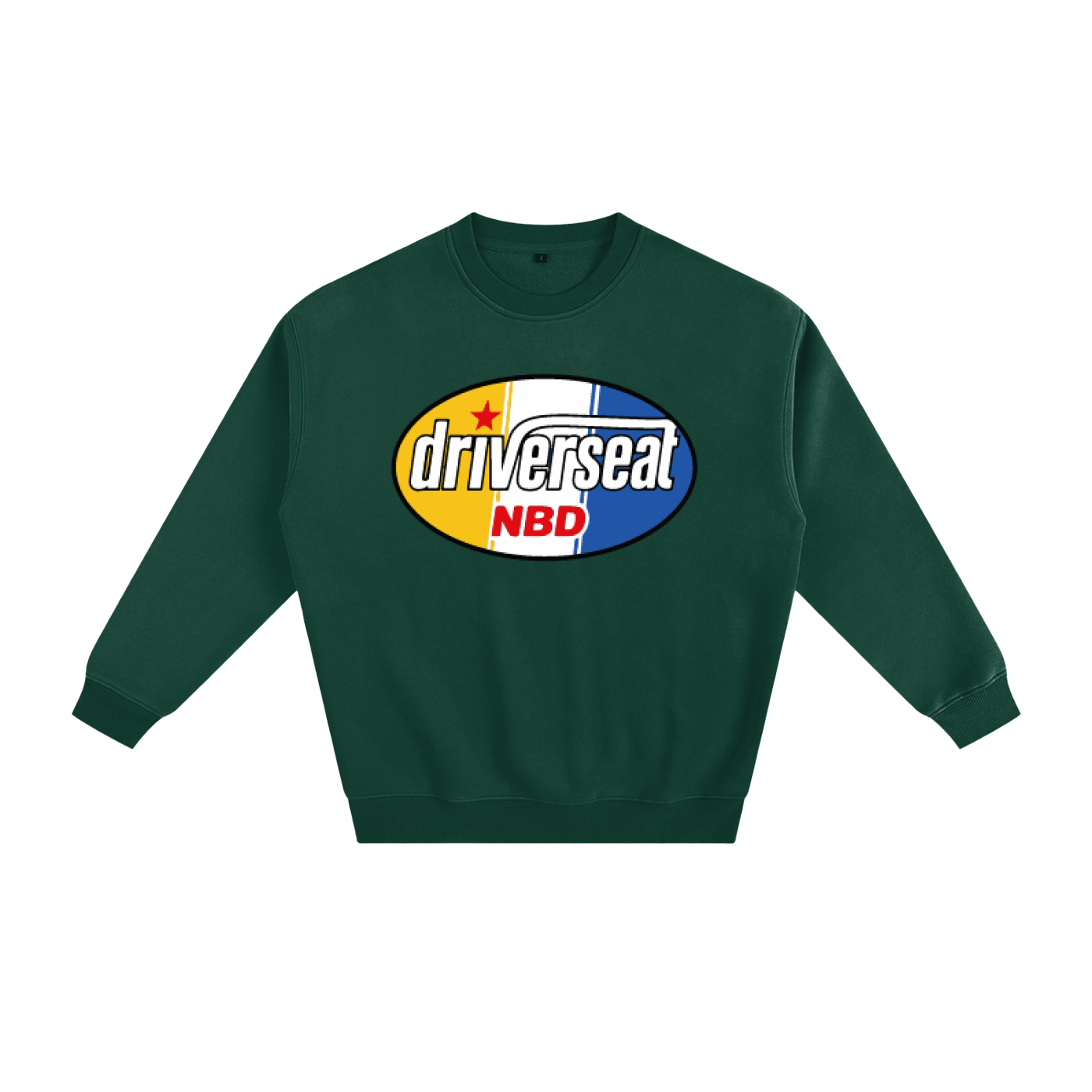 Oval Badge Fleeced Sweatshirt