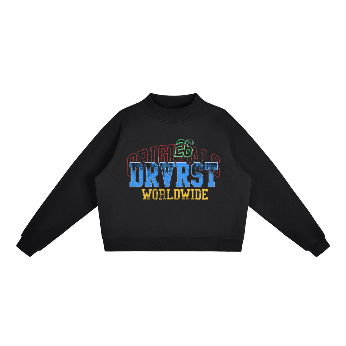 Worldwide Fleece Mock-Neck Sweatshirt