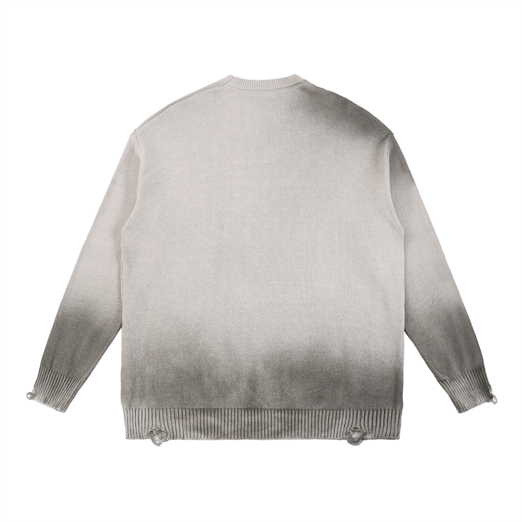 NBD Flame Sun Fade Distressed Sweater