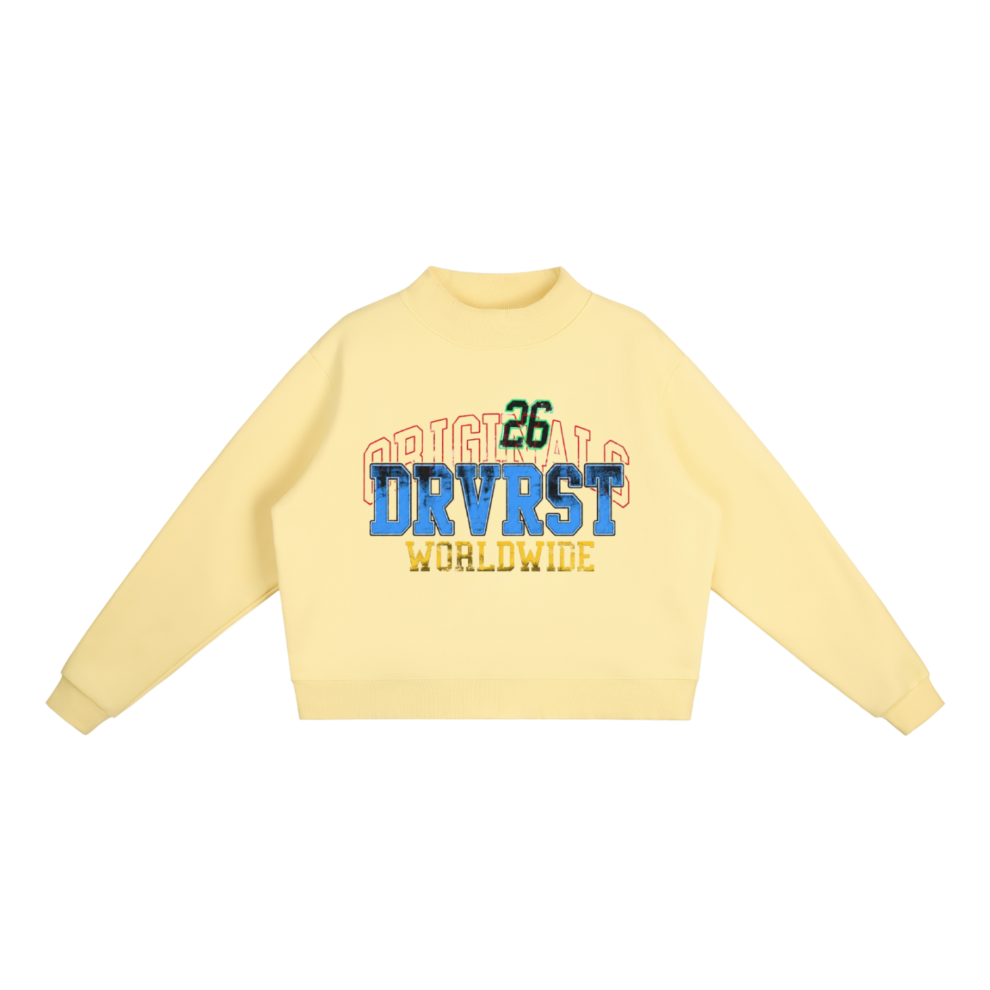 Worldwide Fleece Mock-Neck Sweatshirt
