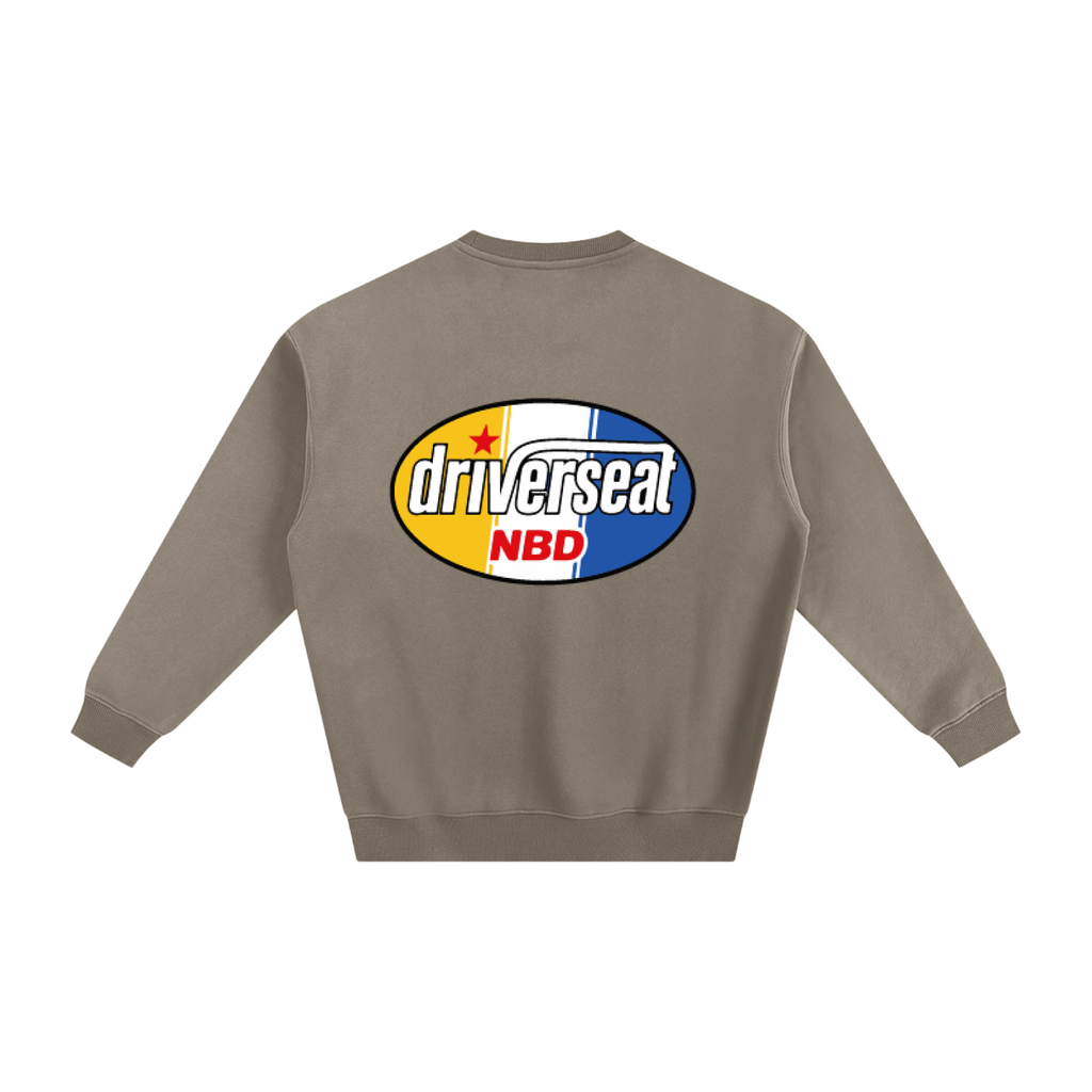 Oval Badge Fleeced Sweatshirt