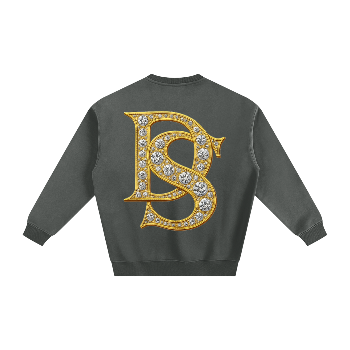 Bling Emblem Fleeced Sweatshirt