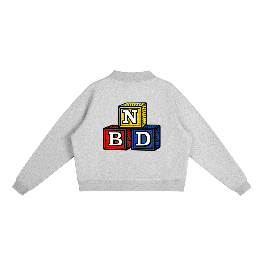 Blocks Fleece Mock-Neck Sweatshirt