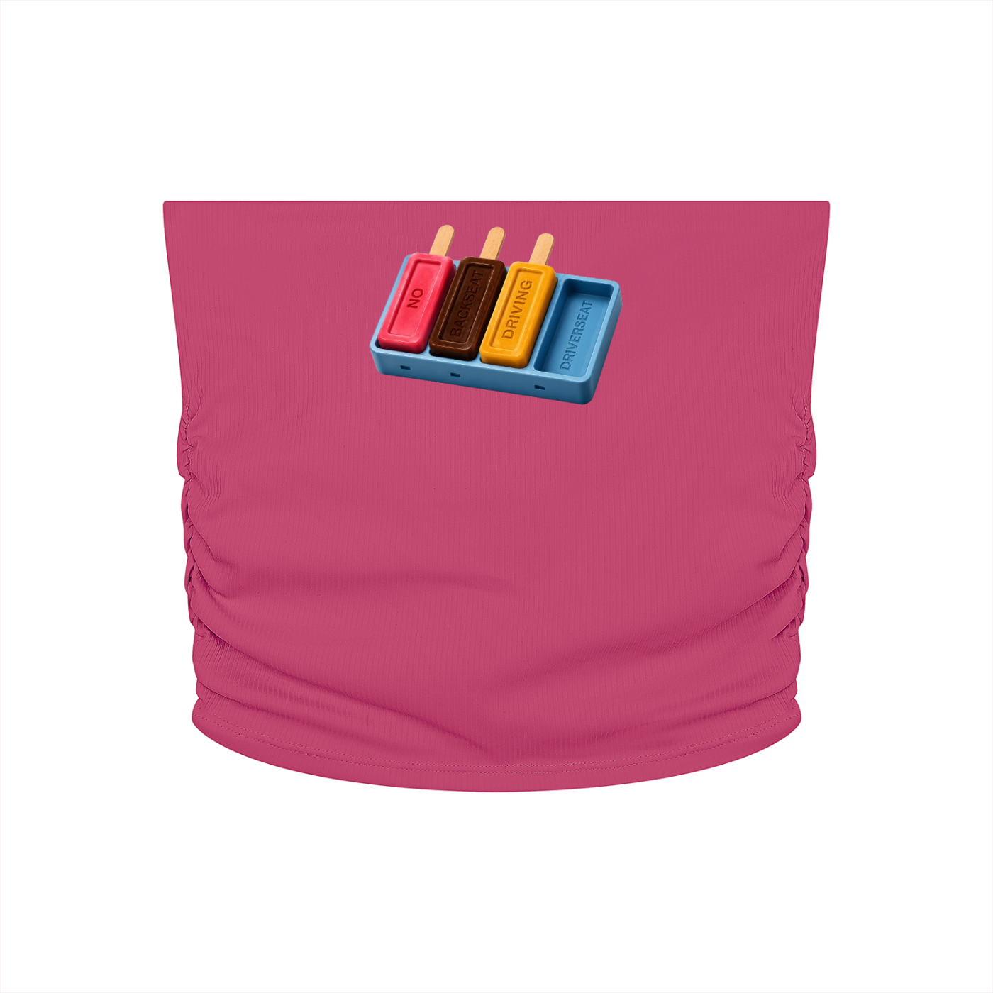 Women’s Ruched Cropped Yoga Tube Top