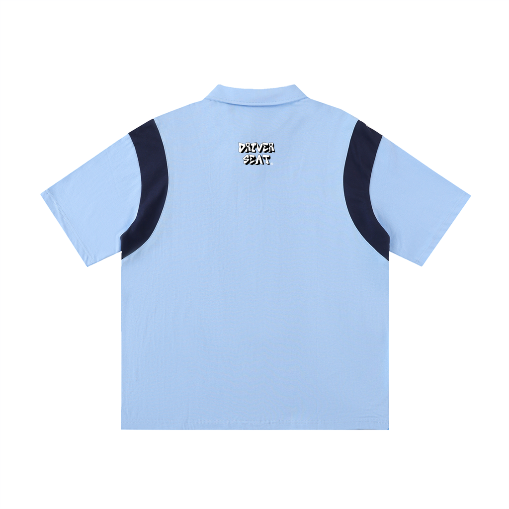 Logo Contrast Panel Polo Shirt