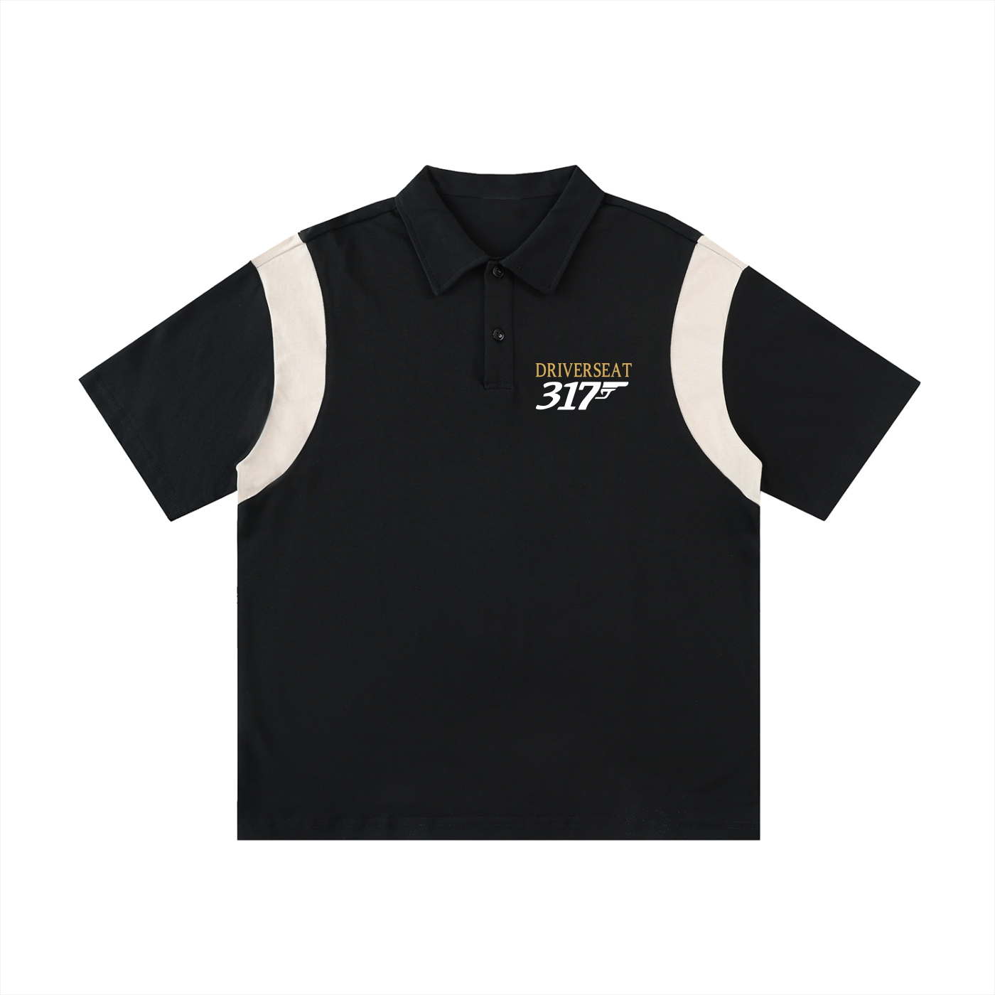00317 Contrast Panel Polo Shirt