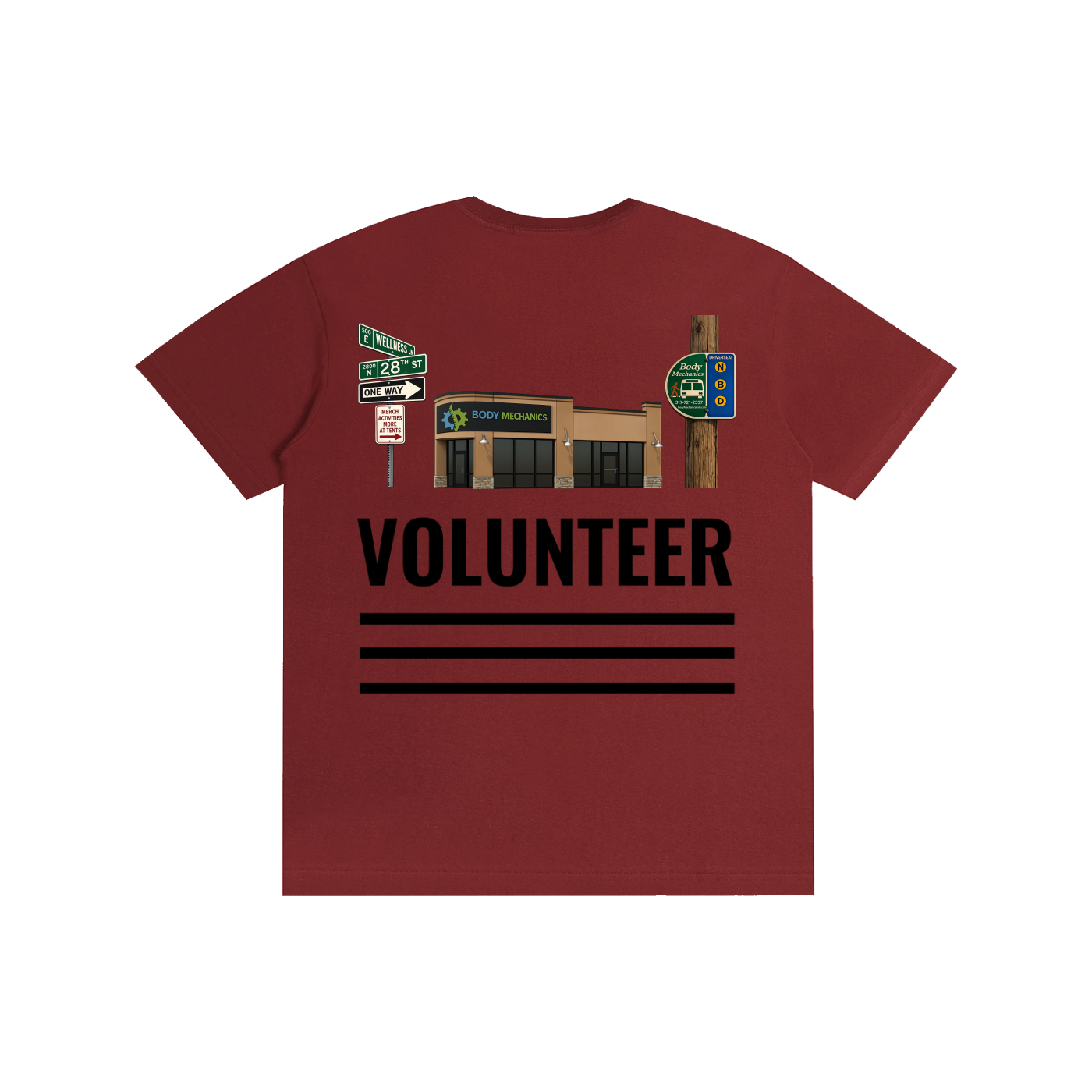 Body Mechanics STREET volunteer Pure Cotton Unisex T-Shirt 5.8oz