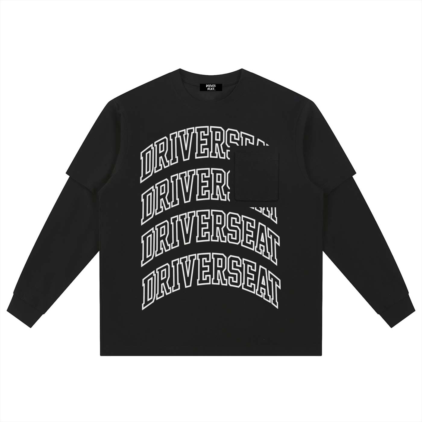 Essential Arch Layered Long Sleeve Oversized Tee