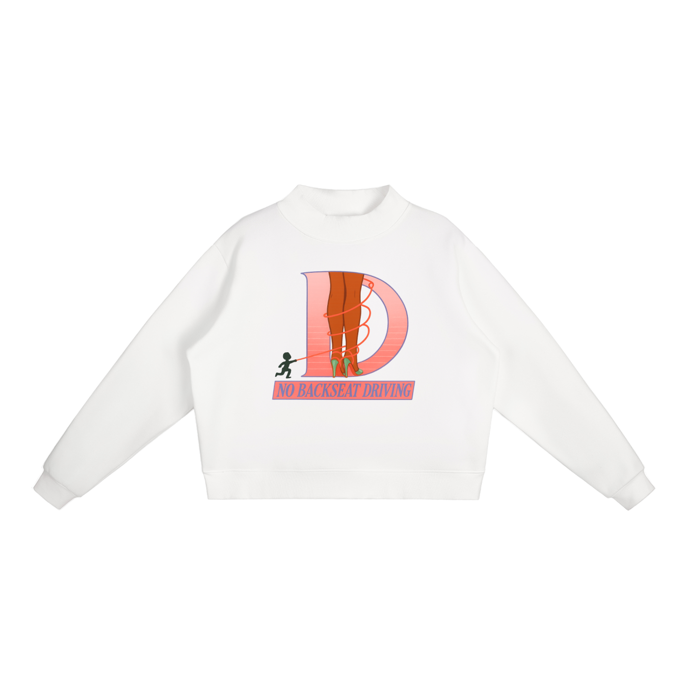 Tied Fleece Mock-Neck Sweatshirt