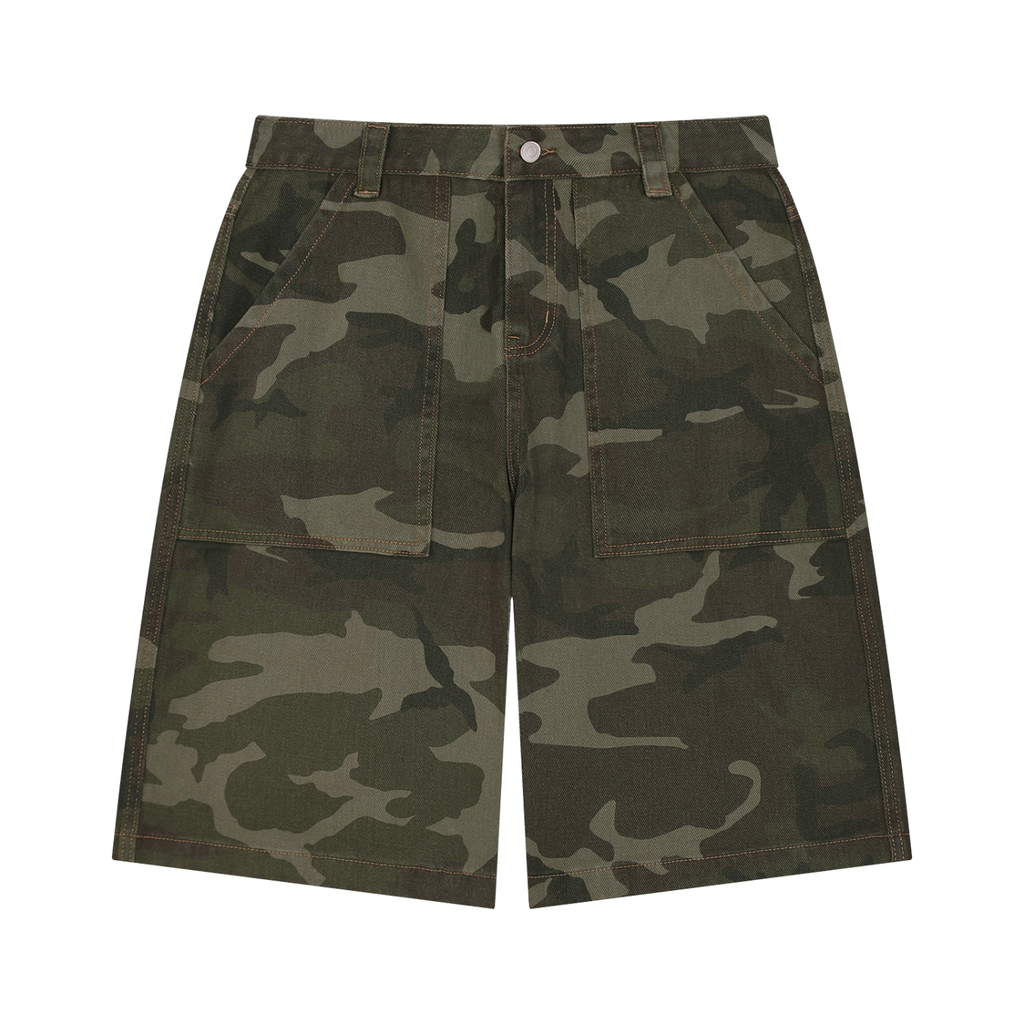 Men's Wide Leg Camo Shorts