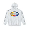 Oval Badge Contrast Piping Hoodie