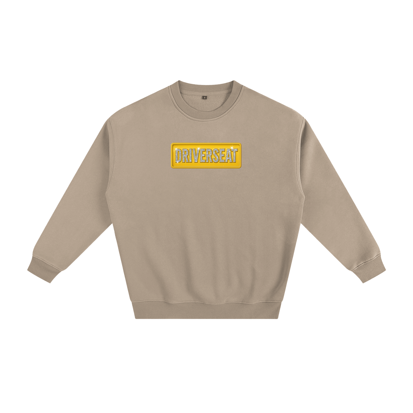 Bling Emblem Fleeced Sweatshirt