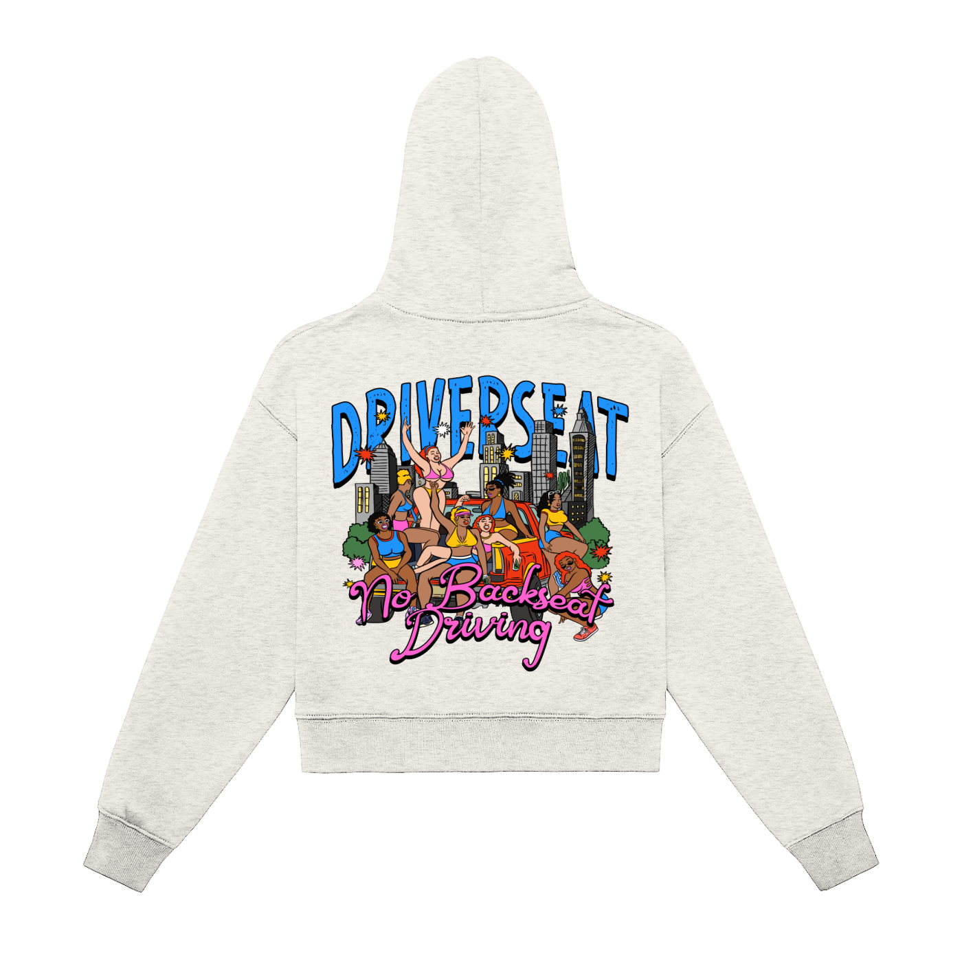 Girlsss Fleeced Zip-Up Cropped Hoodie