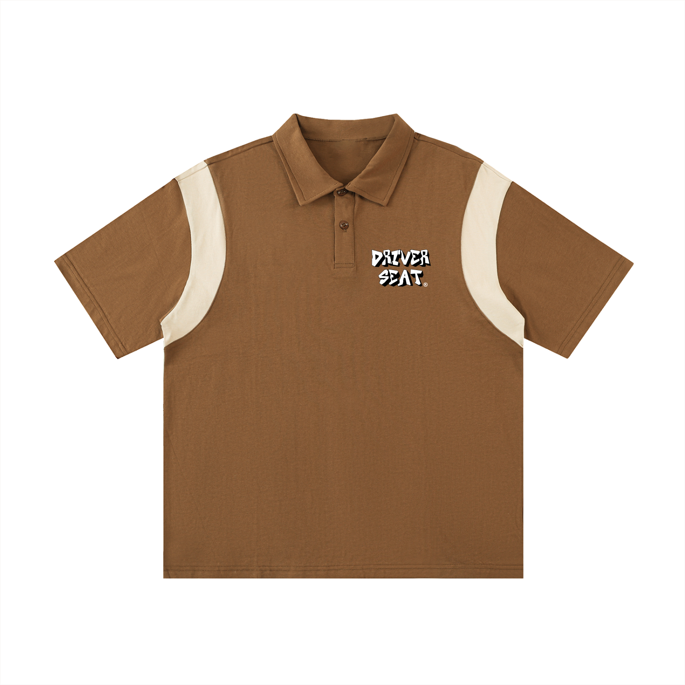 Logo Contrast Panel Polo Shirt