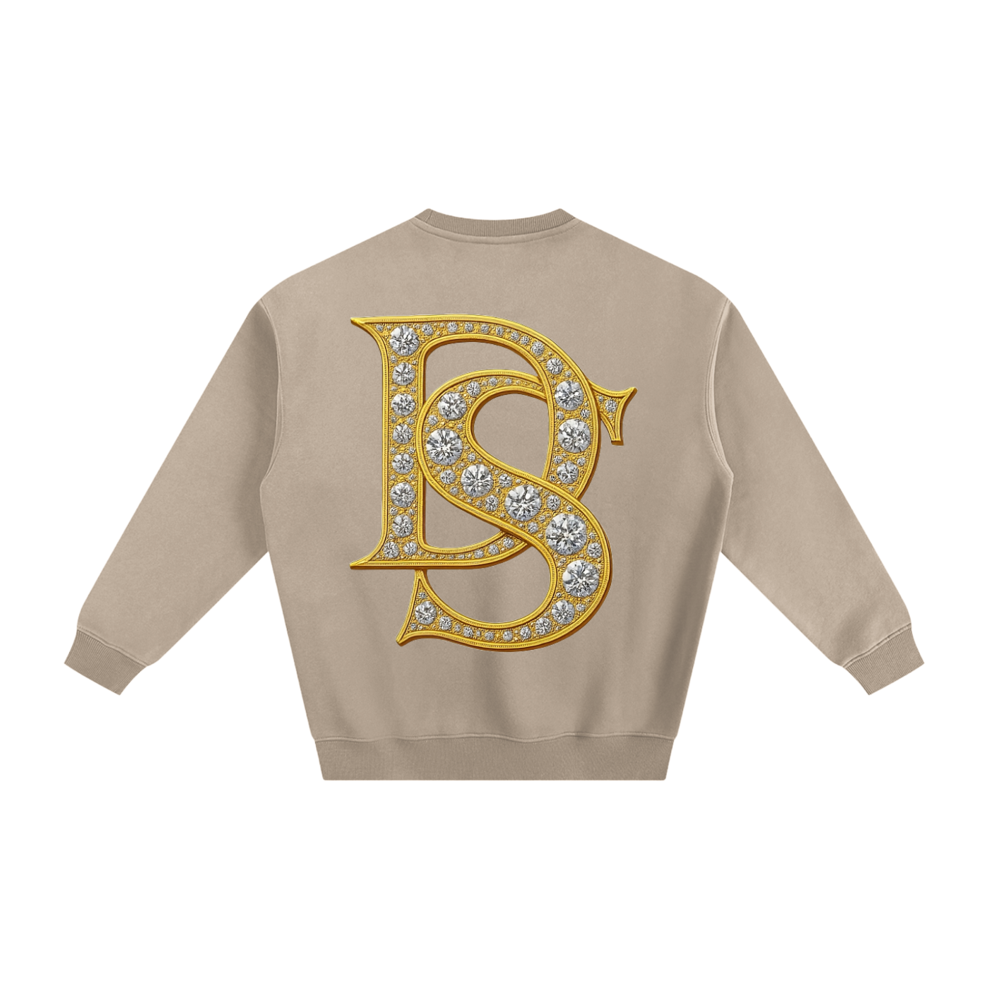 Bling Emblem Fleeced Sweatshirt