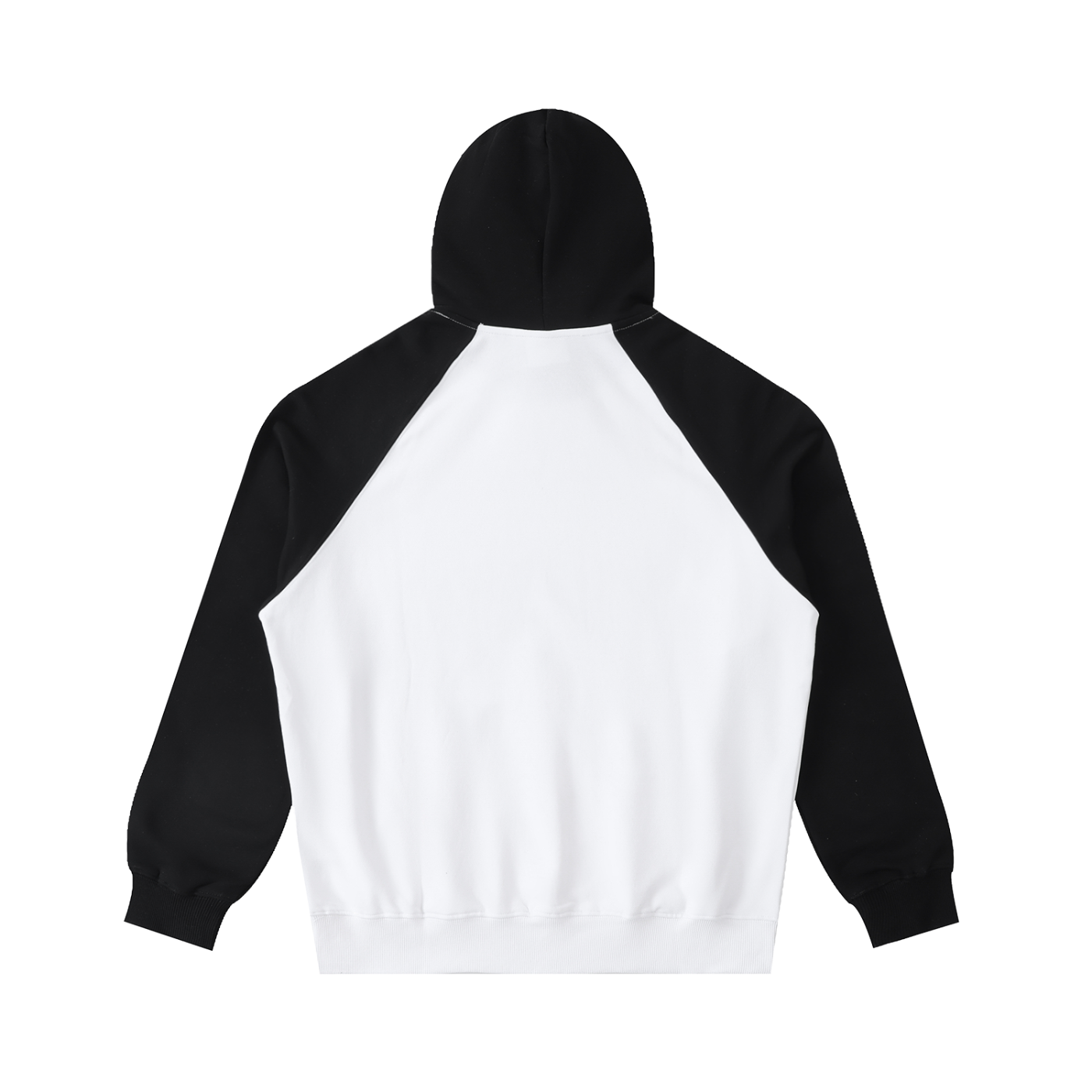 Oval Badge Color-Block Hoodie