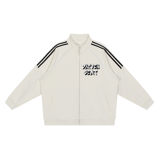 Logo Reflection Striped Sleeve  Jacket