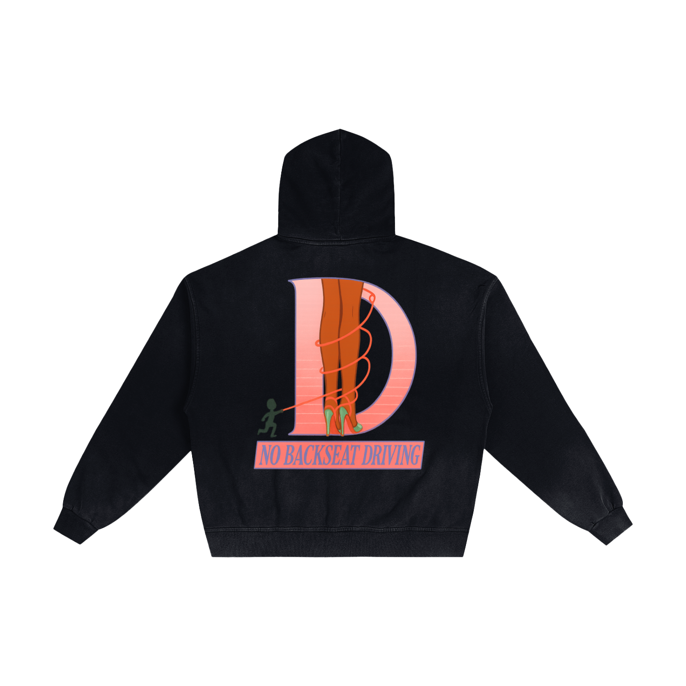 Tied Hand-Frayed Sunfade Zip Hoodie