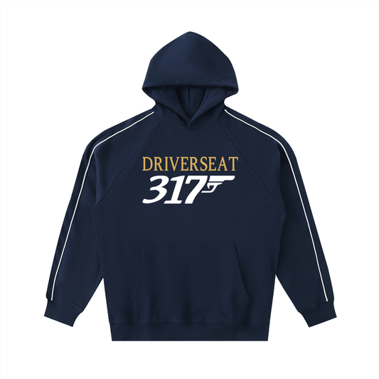 00317 Contrast Piping Hoodie