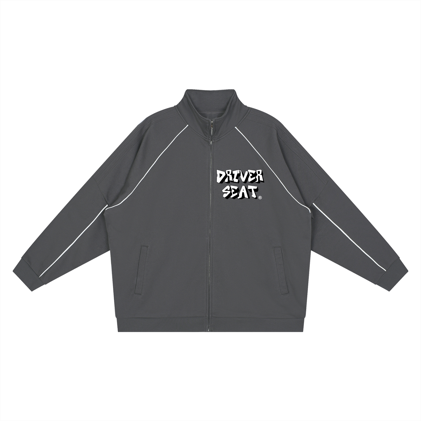 Logo Reflection Striped Sleeve  Jacket