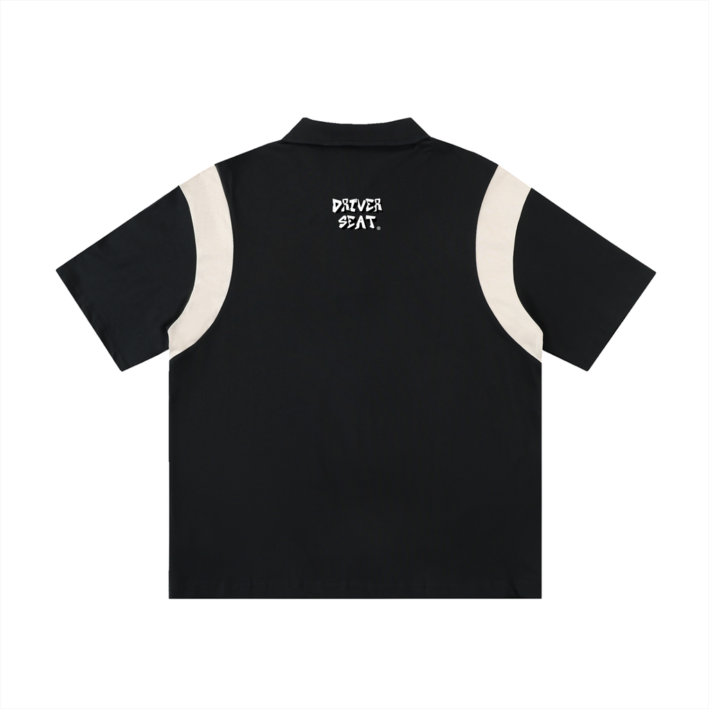 Logo Contrast Panel Polo Shirt