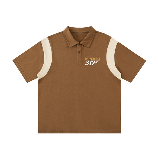 00317 Contrast Panel Polo Shirt