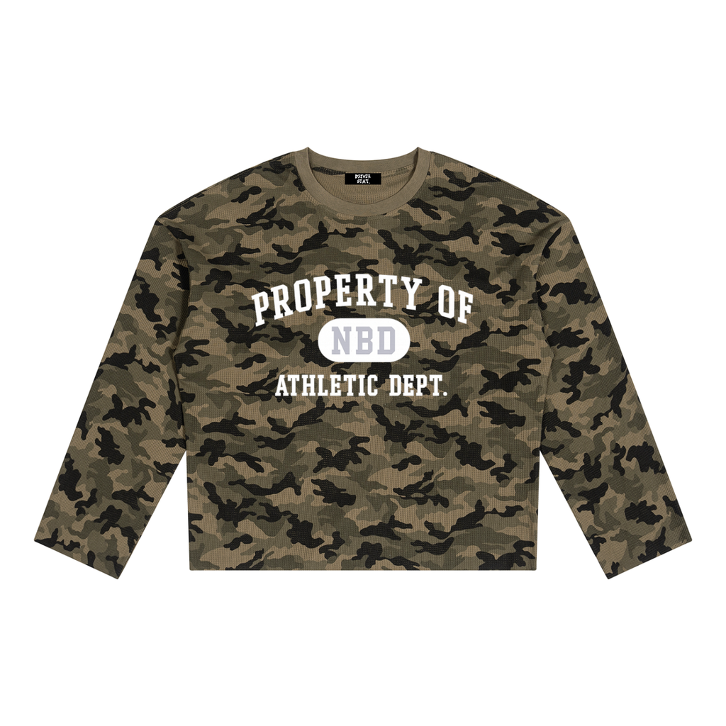 Gym Class Camo Waffle Long Sleeve
