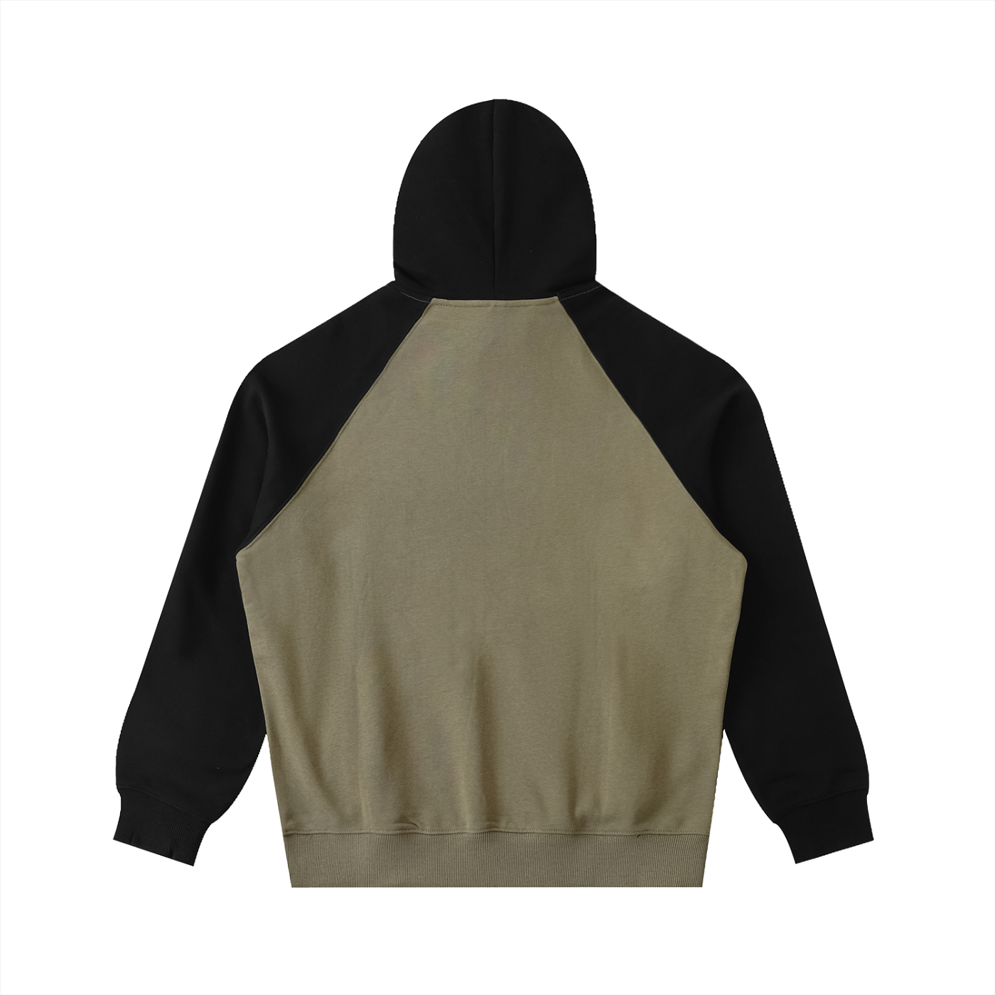 Oval Badge Color-Block Hoodie