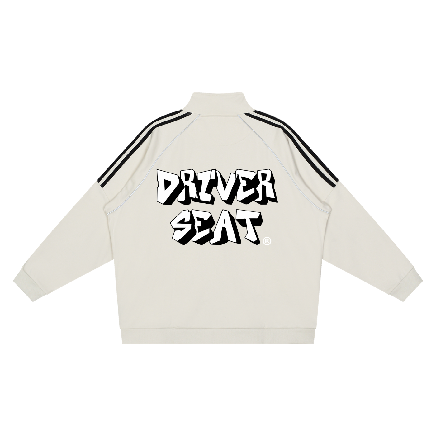 Logo Reflection Striped Sleeve  Jacket