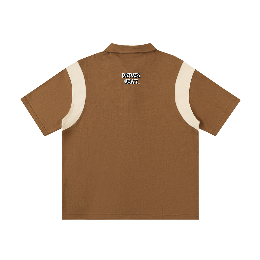 Logo Contrast Panel Polo Shirt