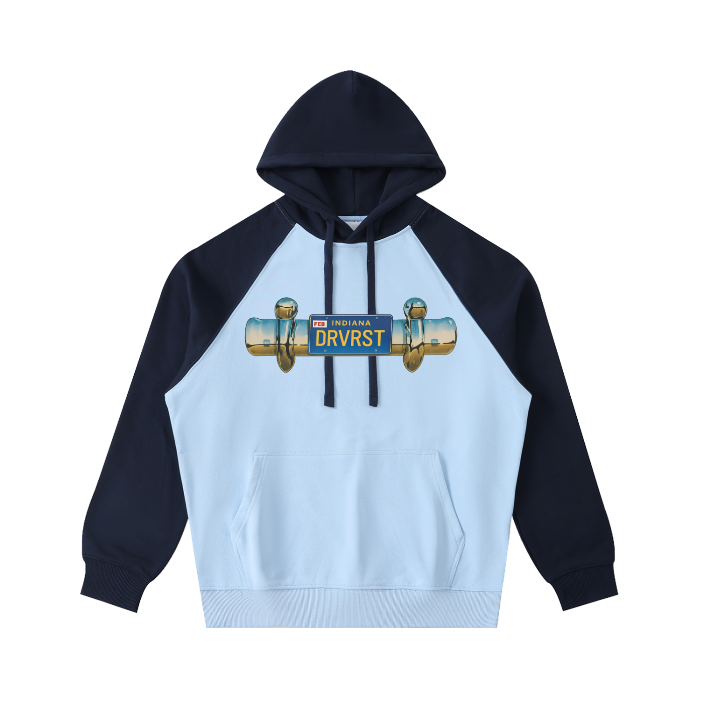 Plated Color-Block Hoodie