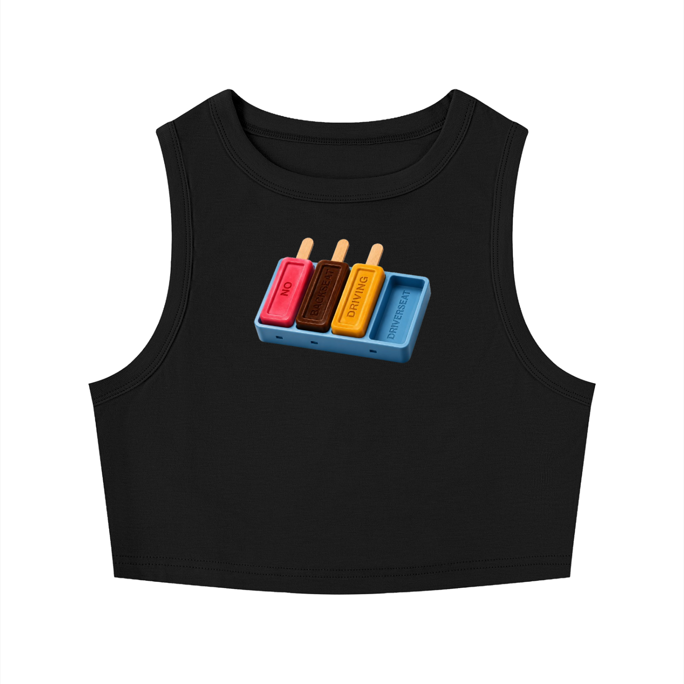 Ice Cream Crewneck Crop Tank Top