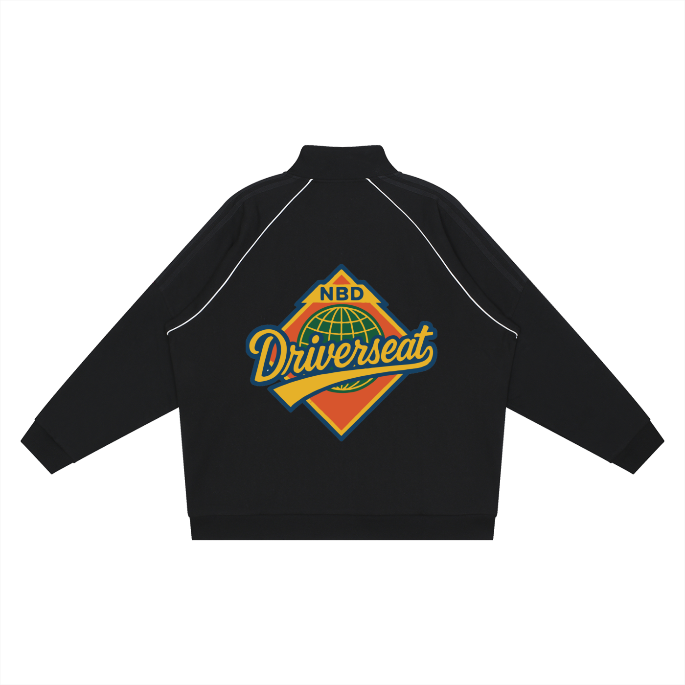 Reflection Striped Raglan Sleeve  Jacket
