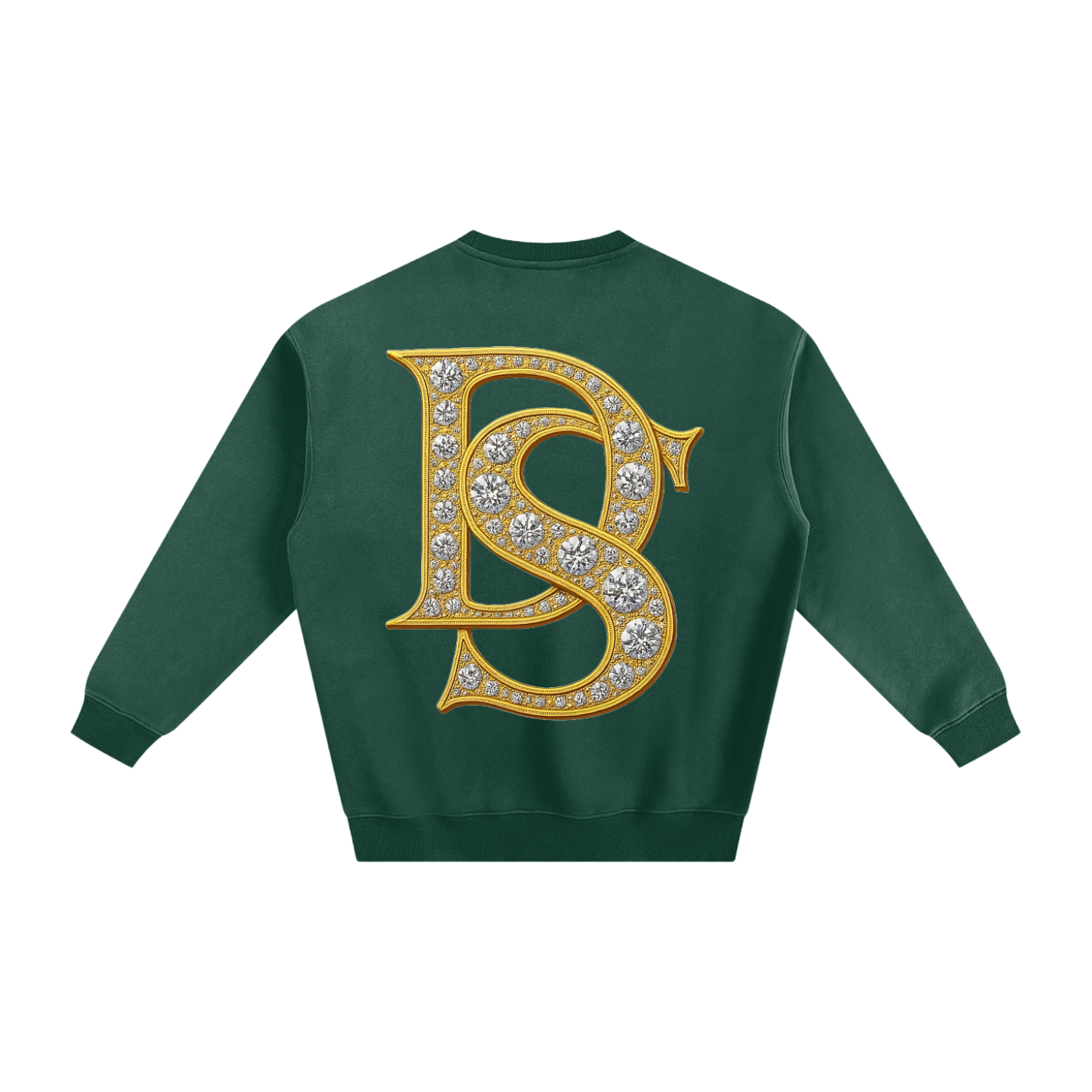 Bling Emblem Fleeced Sweatshirt