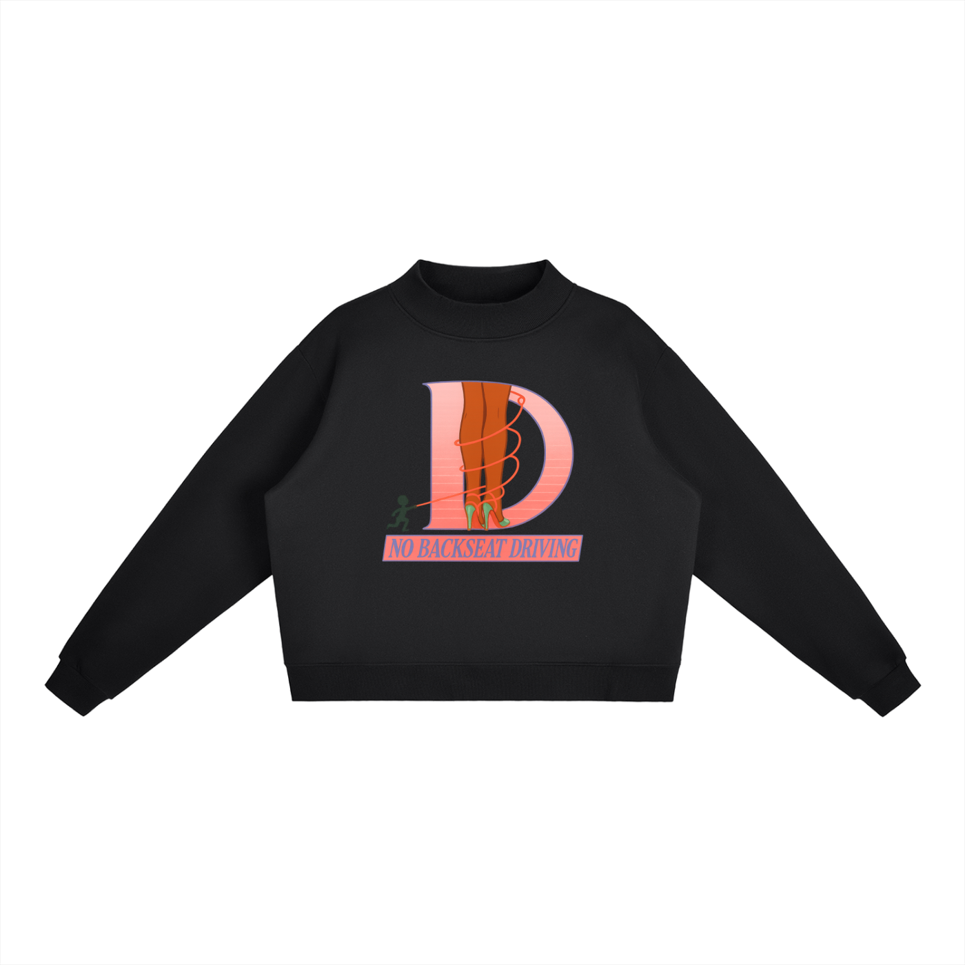 Tied Fleece Mock-Neck Sweatshirt